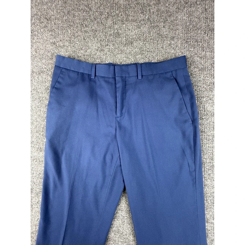 Perry Ellis Pants Mens 34x32 Stretch Dress Slacks Flat Front Business Office Wor